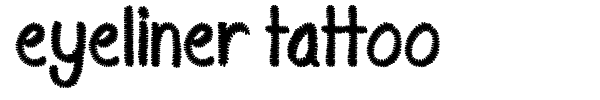 Eyeliner Tattoo font preview